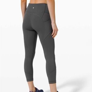 Lululemon All The Right Places HR Crop II * 23” 
Size 6 Graphite Gray